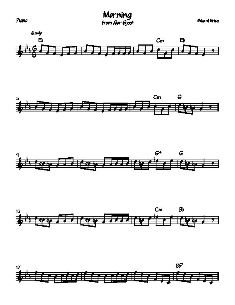 Morning Grieg