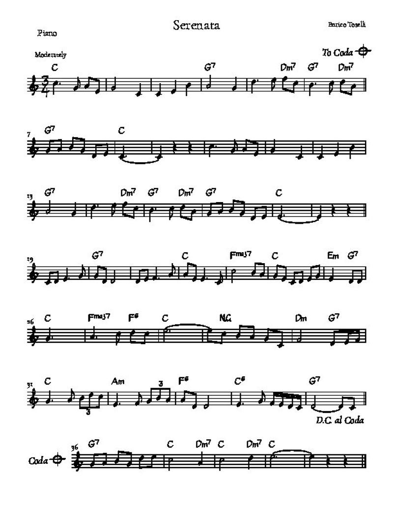 Serenata Toselli Piano