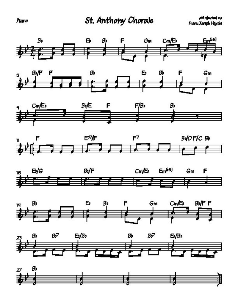 St. Anthony Chorale Haydn