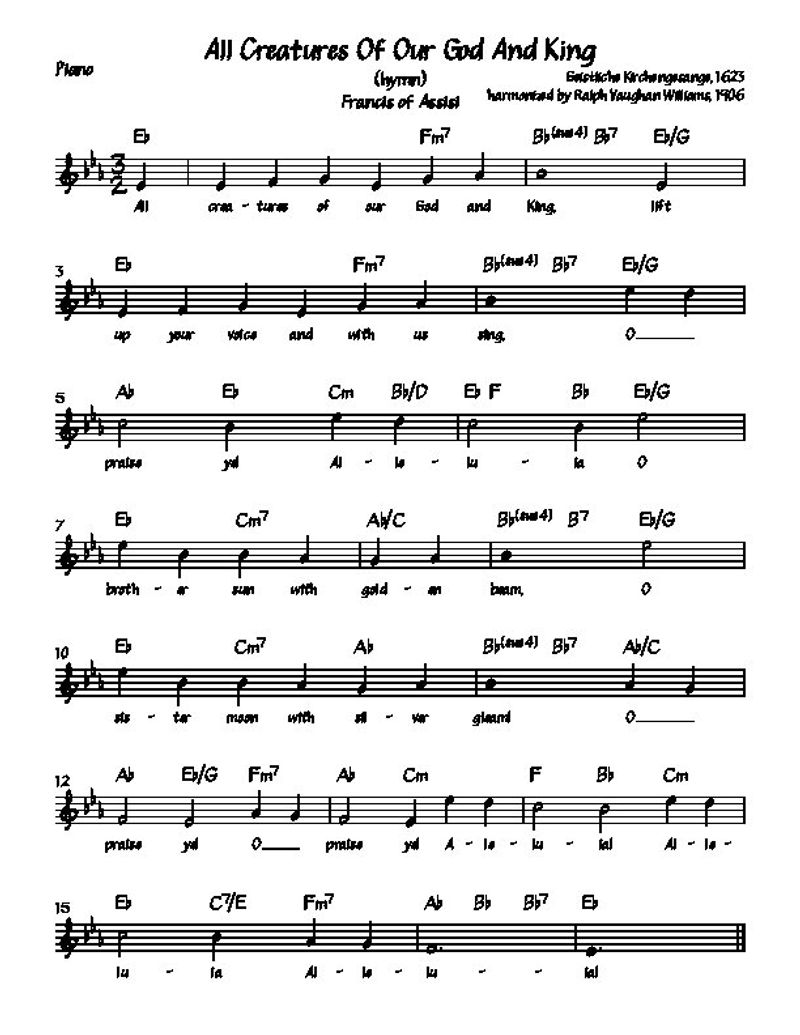 All Creatures of Our God and King