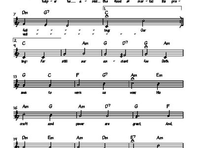 A Mighty Fortress Is Our God